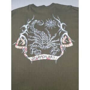 Sage Color Vtg Tshirt Scorpion Bay, Scorpion Graphic XL